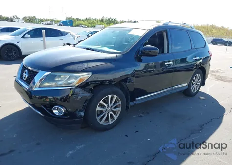 2014 Nissan Pathfinder Sl z USA, uszkodzony, nr VIN 5N1AR2MM1EC686747
